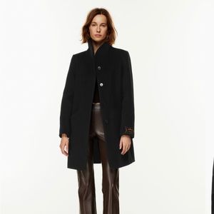 Wilfred Cocoon Coat - Black, Size XS